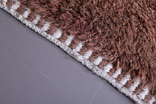 Custom moroccan carpet - Brown and white berber rug