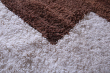 Custom moroccan carpet - Brown and white berber rug