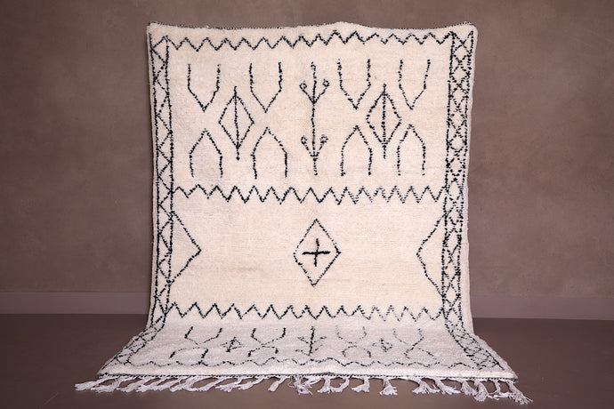 Handwoven Moroccan Berber Carpet - Timeless Wool Rug