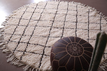 Round moroccan carpet - custom berber rug