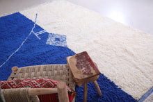 Beni Ourain blue rug - handmade berber carpet
