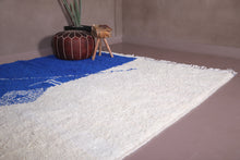 Beni Ourain blue rug - handmade berber carpet