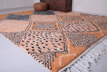 Custom brown azilal rug - Moroccan custom carpet