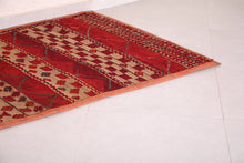 Moroccan Hassira Mat - 3.4 x 5.5 ft | Authentic Handwoven Rug