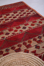 Moroccan Hassira Mat - 3.4 x 5.5 ft | Authentic Handwoven Rug