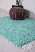 Moroccan berber carpet - Berber teal blue rug - Custom Rug