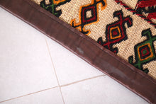 Vintage Khemisset Straw leather Mat (6.3 ft x 10 ft)