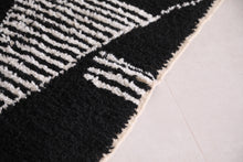 Custom runner rug - black handmade carpet