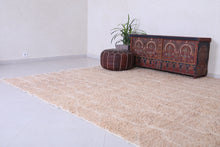 Custom peach wool rug - Moroccan berber carpet