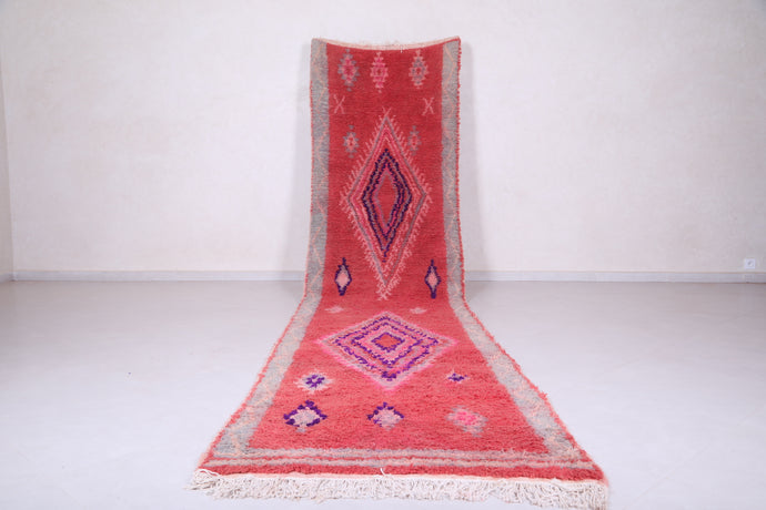Custom Handmade Red Flatwoven Runner - Moroccan Wool Carpet