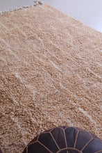 Custom peach wool rug - Moroccan berber carpet