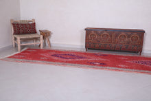 Custom handmade rug - Red flatwoven runner carpet
