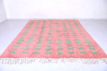 Red and Green Custom Moroccan Berber rug - Handmade Berber carpet