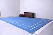 Handmade berber carpet - Moroccan sky blue rug -  Custom Rug