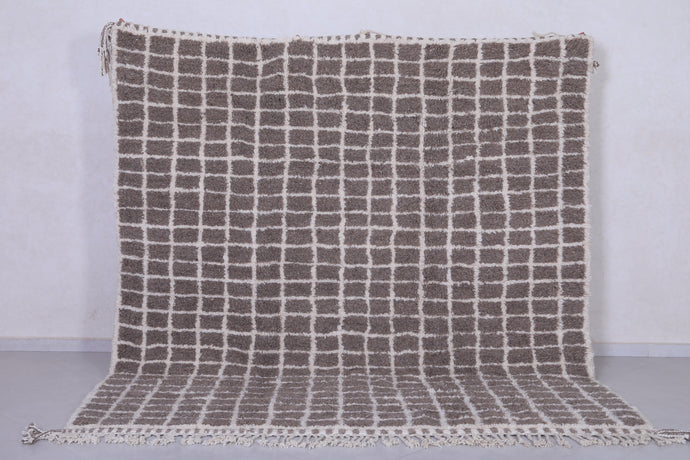 Moroccan Shag Rug - Hand-Woven Berber Area Rug | Custom Grid Design