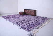 Moroccan carpet - Handmade custom purple wool rug