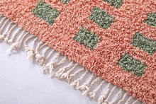 Moroccan peach rug - Hand knotted Moroccan Rug