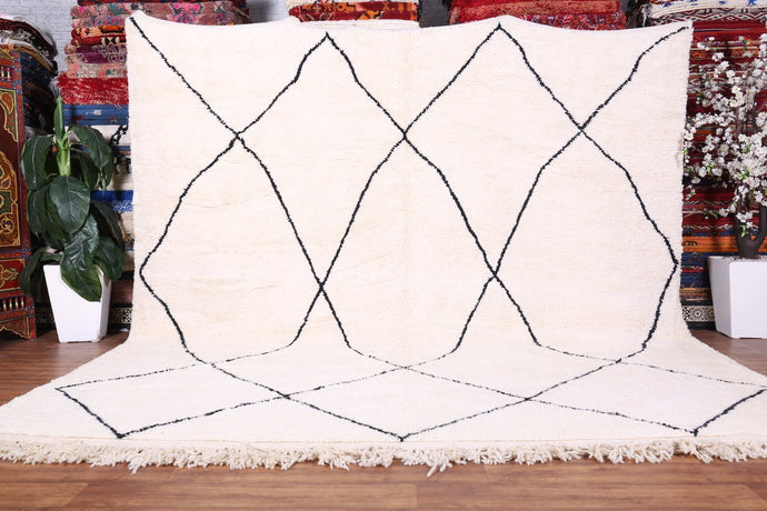 Custom Moroccan Beni Ourain Rug - All Wool Handmade Carpet