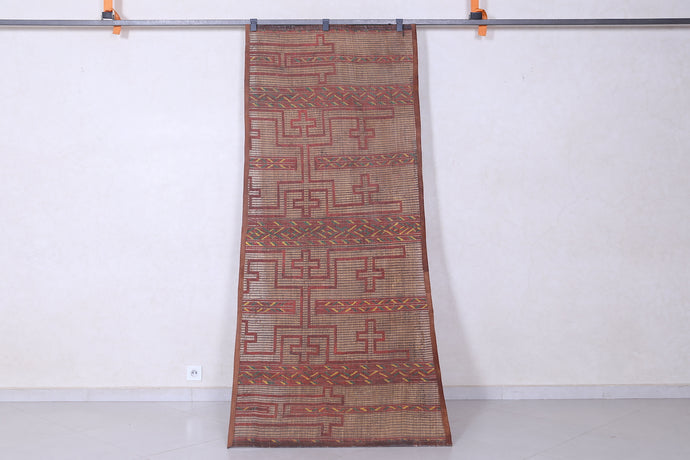 Tuareg Runner Mat 3.2x7.8 ft | Handwoven Tribal Rug