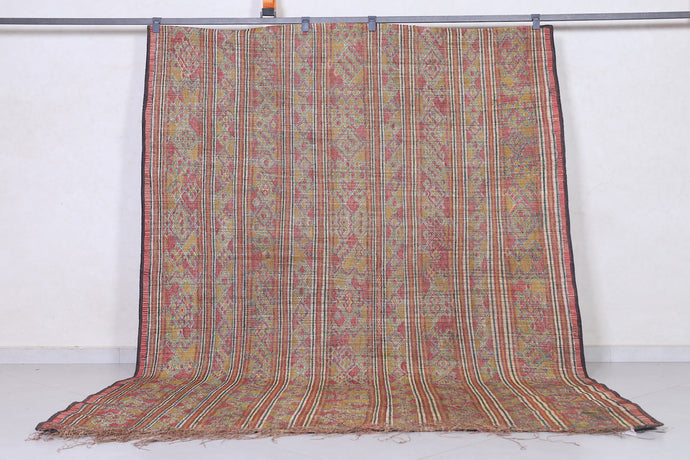 Tuareg Rug 6.3x8.5 ft | Handwoven Tribal Vintage Mat