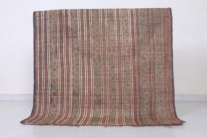 Tuareg Rug 3.7 x 4.1 ft - Handwoven Saharan Heritage Rug