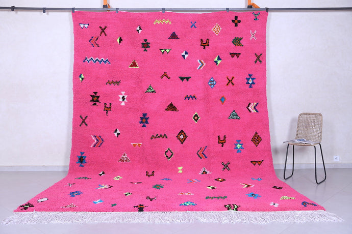Pink Moroccan Area Rug - Custom Handmade Rug