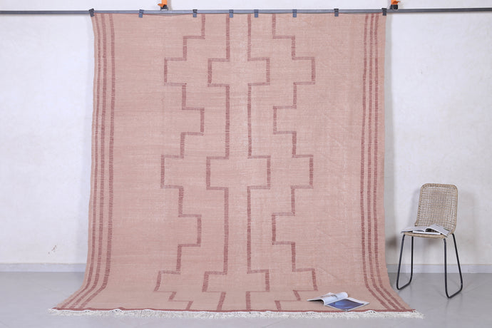 Handmade Brown Tuareg Rug - Custom Moroccan Wool Rug