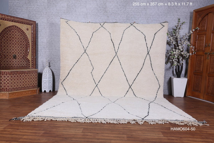 Custom Beni Ourain Berber Rug - Handmade Atlas Carpet