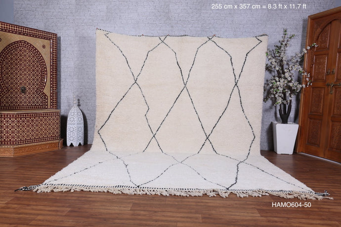 Custom beni ourain berber rug - Handmade atlas carpet