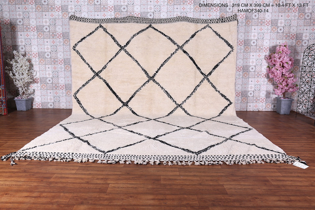 Handmade beni ourain rug - Custom berber carpet
