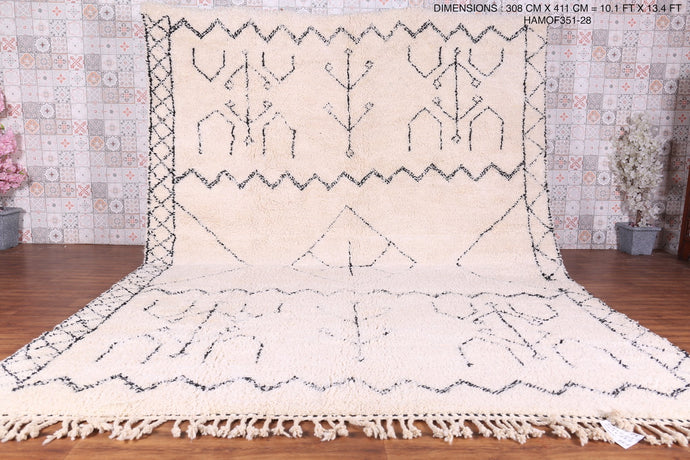 Custom Berber Moroccan Rug - All Wool Beni Ourain Carpet