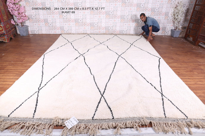 Custom Wool Beni Ourain Carpet - Handmade Moroccan Rug | LuxWeave