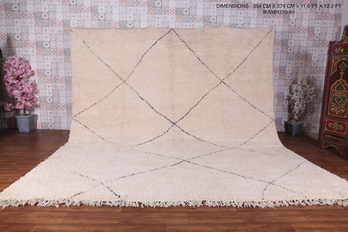 Custom Beni Ourain Berber Rug - Moroccan Handmade Carpet