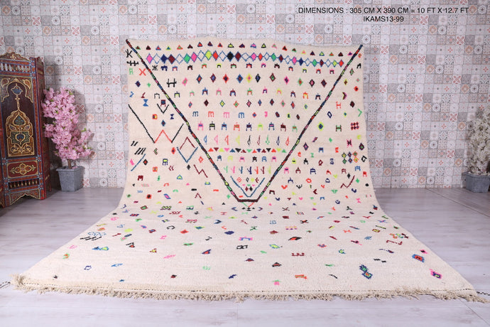 All Wool Azilal Handmade Rug - Custom Moroccan Berber Carpet