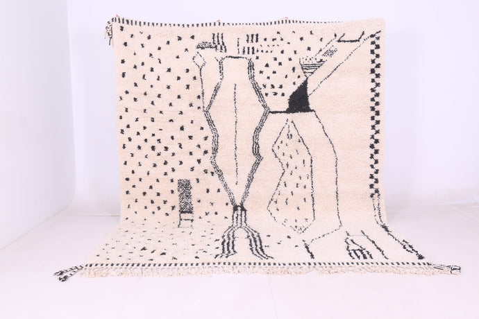 All Wool Beni Ourain Rug - Custom Moroccan Berber Carpet