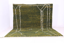 Green Wool Beni ourain rug - Custom berber carpet