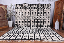 Handmade Custom beni ourain rug - Moroccan berber rug