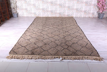 Custom Gray handmade wool berber rug
